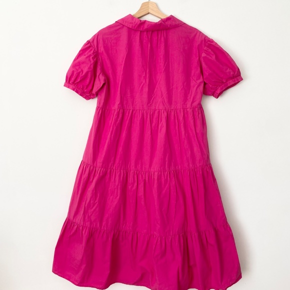 English factory puff sleeve tiered dress - Picture 5 of 6